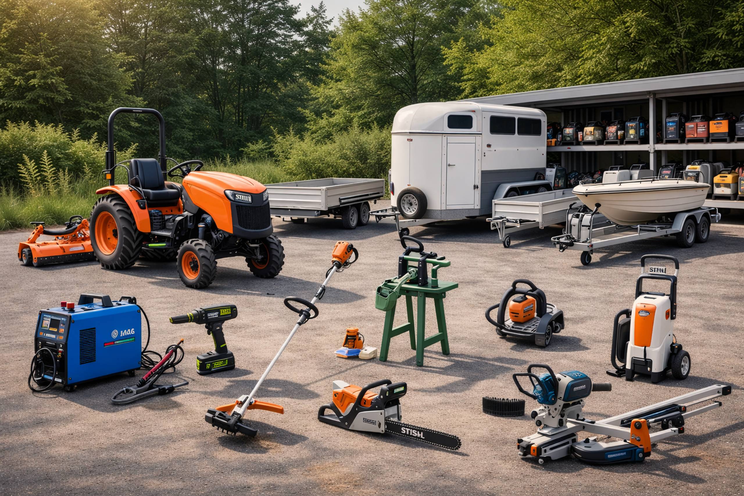 Utleieservice av maskiner og utstyr